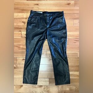 GAP Women’s Vintage Slim High Rise Pleather Jeans